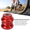 Alomejor Aluminum Alloy Headset, Threadless Design, Precision Bearings, Lightweight and Construction, Universal Fit for Mountain Road Bikes, Enhanced Stability and Comfort, for Moun view 3
