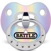 Battle Sports Binky Oxygen Football Mouthguard - Detachable Strap, Maximum Breathability, Works with Braces & No Boiling Required - Iridescent Blue/Purple view 1
