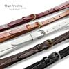 Women's Dress Skinny Belts 100% One Piece Engraved Full Grain Genuine Leather Belt 3/4"(19mm) wide (Alligator Red, 36) view 4