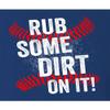 3X-Large Royal Unisex Rub Some Dirt On It Funny Baseball Softball Gift Idea T-Shirt view 4