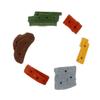Atomik Climbing Holds 6 Screw-On Small Sandstones in Assorted Earth Tones view 1