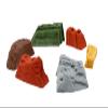 Atomik Climbing Holds 6 Screw-On Small Sandstones in Assorted Earth Tones view 2
