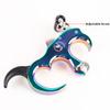 Lamehfyo Compound Bow Release Aid Thumb Release 3/4 Fingers Adjustable Automatic Archery Thumb Release Trigger for Outdoor Archery Hunting Training (Multicolour) view 2