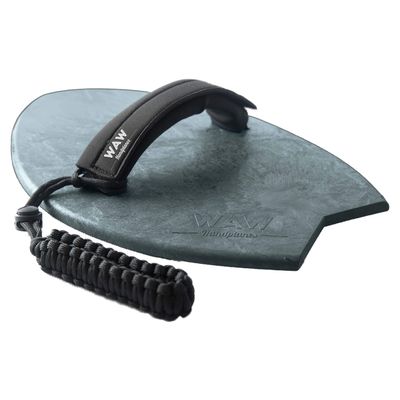 WAW Badfish Bodysurfing Handplane, Handboard, Body Surf Plane, Hand Surfer, Hand Paddle, Recycled Ocean Plastics (Earth Green)
