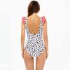 Mommy and Me Swimsuits for Women Family Matching Bathing Suits for Girls Mother Daughter Beachwear Mom and Baby Matching Swimwear Suit Bikini Set One Piece Monokini Outfit White Leopard 2-3T view 4