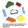 Atomik Rock Climbing Holds 6 Screw-On Small Sandstones in Assorted Bright Tones view 2