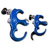 Lamehfyo Compound Bow Release Aid Thumb Release 3/4 Fingers Adjustable Automatic Archery Thumb Release Trigger for Outdoor Archery Hunting Training (Blue) view 2