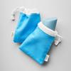 HIBAR Travel Pouch 2 Pack, Shampoo and Conditioner Bar Travel Bag, Portable Terry Cloth Drawstring Bag, Lightweight Sustainable On-The-Go Holder Case, Quick Dry, Fits 1 Bar view 2