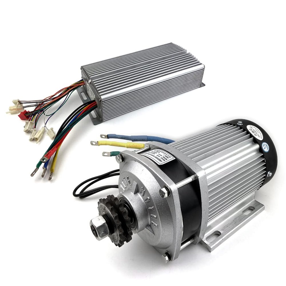 L-faster 60V72V 2200W Brushless Motor with Gearbox Gear Ratio Controller Has Reverse Function High-Speed Mode for Ebike(72V2200W)