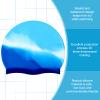 3 Pieces Kids Swim Caps for Long Hair Silicone Swimming Cap for Girls Boys Kids Teens with Long Curly Hair Braids Dreadlocks Large Waterproof Swim Hat (Mixed Colors) view 3