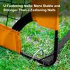 Soccer Goal Set of 2 Size 4'x3' Portable Foldable Soccer Nets Carry Bag for Games and Training for Backyard for Kids and Teens view 4