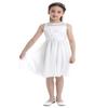 Jhaoyu Kids Flower Girls Dress Sleeveless Lace Floral Party Dresses Wedding Pageant Formal Prom Ball Gown Ivory 10 Years view 2