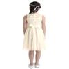 Jhaoyu Kids Flower Girls Dress Sleeveless Lace Floral Party Dresses Wedding Pageant Formal Prom Ball Gown Beige 10 Years view 2