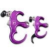 Lamehfyo Compound Bow Release Aid Thumb Release 3/4 Fingers Adjustable Automatic Archery Thumb Release Trigger for Outdoor Archery Hunting Training (Purple) view 3