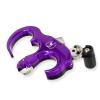Lamehfyo Compound Bow Release Aid Thumb Release 3/4 Fingers Adjustable Automatic Archery Thumb Release Trigger for Outdoor Archery Hunting Training (Purple) view 4