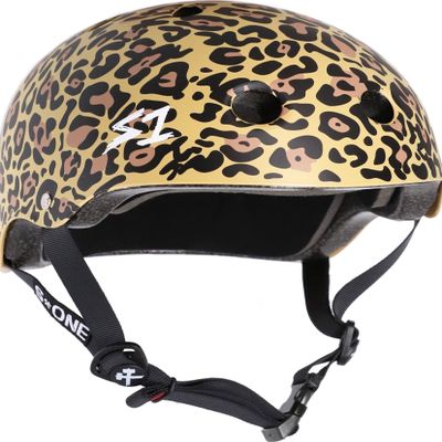 S1 Mega Lifer Helmet for Skateboarding, BMX, and Roller Skating - Extra-Large Fit for Bigger Heads - EPS Fusion Foam, CPSC & ASTM Certified - Tan Leopard Matte XX-Large (25")