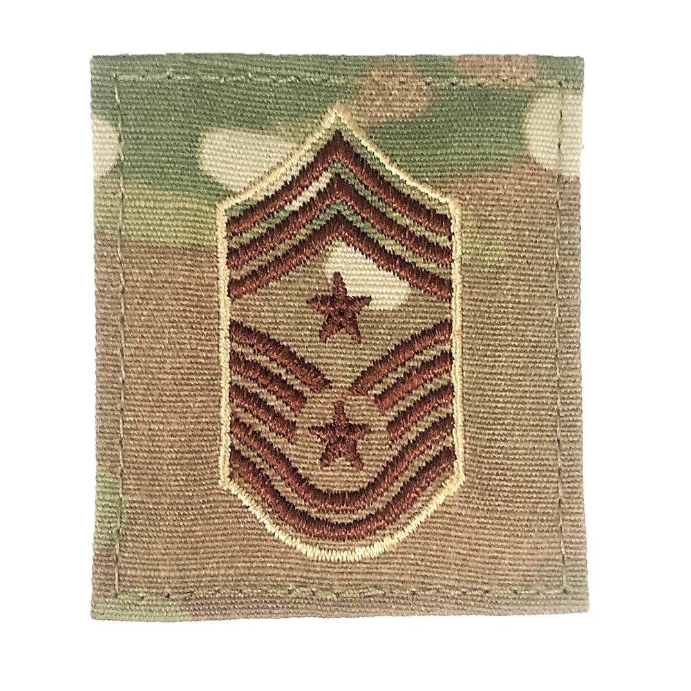 A.F. COMMAND CHIEF MASTER SERGEANT 2X2 OCP WITH HOOK