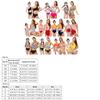 Mommy and Me Swimsuits for Women Family Matching Bathing Suits for Girls Mother Daughter Beachwear Mom and Baby Matching Swimwear Suit Bikini Set One Piece Monokini Outfit Orange Stripe 5-6X view 3