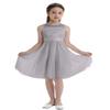 Jhaoyu Kids Flower Girls Dress Sleeveless Lace Floral Party Dresses Wedding Pageant Formal Prom Ball Gown Gray 10 Years view 1
