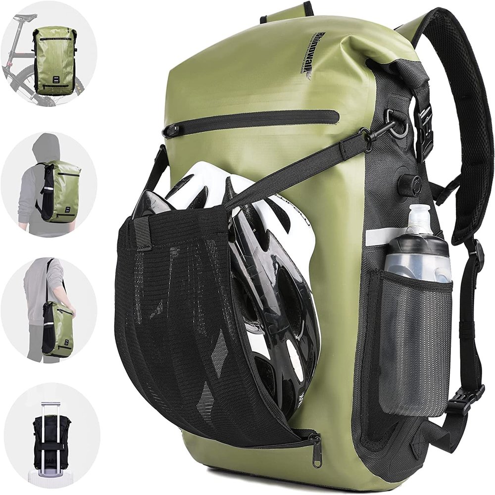 Rhinowalk Bike Pannier Bag Waterproof 22L Bicycle Rear Rack Trunk Bag for Cycling Bicycling Traveling Riding