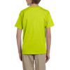 JustBlanks Youth Short Sleeve Casual Tee Shirt - Regular-fit Dri-Power Active Lightweight Crew Neck T-Shirt for Big Boys - Safety Green - M view 2
