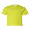 JustBlanks Youth Short Sleeve Casual Tee Shirt - Regular-fit Dri-Power Active Lightweight Crew Neck T-Shirt for Big Boys - Safety Green - M view 4