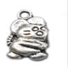 50Pcs. WHOLESALE Tibetan Silver 2-Sided MOUSE Charms Pendant Earring Drop Q0006 charm original view 1
