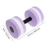 Sewroro Water Dumbbells Lightweight Aquatic Exercise Dumbells EVA Water Barbells Hand Bar for Pool Fitness Exercise Water Aerobics 2PCS (Purple) view 3