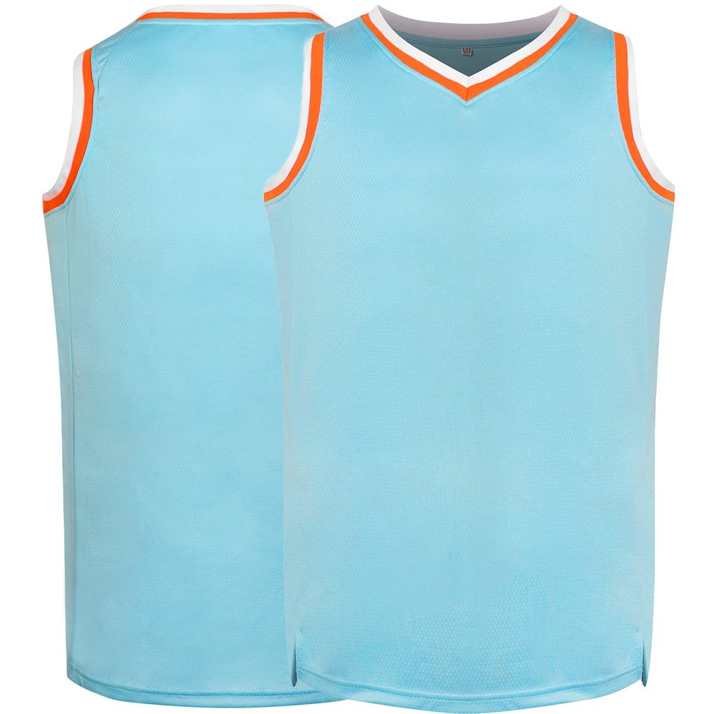 Phoneutrix Blank Basketball Jersey, Men's Mesh Athletic Reversible Sports Shirts S-3XL (X-Large, Light-Blue)