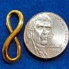 50Pcs. WHOLESALE Tibetan Antique Gold INFINITY Symbol Charms Connectors Q0889 charm original view 2
