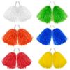 Hooshing 12PCS Pom Poms Cheerleading Muticolor Plastic Cheer Pom Poms with Handles for Team Spirit Sports Party Dance view 1