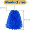 Hooshing 12PCS Pom Poms Cheerleading Muticolor Plastic Cheer Pom Poms with Handles for Team Spirit Sports Party Dance view 3