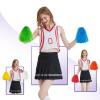Hooshing 12PCS Pom Poms Cheerleading Muticolor Plastic Cheer Pom Poms with Handles for Team Spirit Sports Party Dance view 4