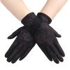 IPENNY Women Sun UV Protection Driving Gloves Summer Short Floral Lace Anti-Skid Screentouch Gloves Elegant Sunblock Gloves view 3