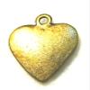 50Pcs. WHOLESALE Tibetan Antique Bronze "Made w/Love" HEART Charm Pendant Q0438 charm original view 2