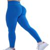 AUROLA Workout Leggings for Women Seamless Scrunch Tights Tummy Control Gym Fitness Girl Sport Active Yoga Pants (XS, Diva Blue) view 2