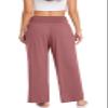 TARSE Womens Wide Leg Yoga Pants High Waist Comfy Loose Sweatpants Soft Lounge Pajama PJ Pants Toursers Pockets(Dusty Rose,M) view 2