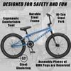 cubsala Freestyle BMX Bike, 20 Inch Kids Bicycle for 7-13 Years Old Kids and Beginner Level Rider, Blue view 2