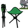 Folding Camping Stool Portable Outdoor Chair Use Height 13.7in Fishing Chair Seat for Camping Hiking Golf Hunting Hiking Outdoor Gardening and Travel Beach Maximum Weight Capacity 280 lbs(Green) view 1