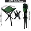 Folding Camping Stool Portable Outdoor Chair Use Height 13.7in Fishing Chair Seat for Camping Hiking Golf Hunting Hiking Outdoor Gardening and Travel Beach Maximum Weight Capacity 280 lbs(Green) view 2