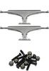 Royal Truck Co. Standard 127mm Ultra Light Raw Skateboard Trucks - 5.0" Hanger 7.75" Axle with 1" Raven Black Hardware - Bundle of 2 items view 1