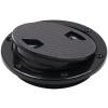 Akoleyer 4" Marine Black Circular Non Slip Inspection Deck Plate Hatch w/Detachable Cover for Access Boat RV view 3