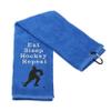 PXTIDY Hockey Towels Gift Team Skate Towels Eat Sleep Hockey Repeat Sport Towel with Clip for Ice Hockey Lover Hockey Coach(Sport) view 1