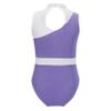 FEESHOW Girls Kids Shiny Sequins Gymnastics Leotard Sleeveless Hollow Back Ballet Bodysuit Dancewear Costume Light Purple 6 Years view 2