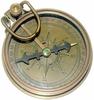 Nautical Round Compass Brass Vintage Antique Pocket Style Gift Solid Maritime Compass, Camping Travelling Equipment Marine Working view 1