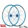 Wheelset 26in Double-Walled Bicycle Wheel,MTB Bicycle Wheelset Disc Brake Aluminum Rims Quick Release 32 Holes 7/8/9/10 Speed Cassette Road Wheel (Color : Blue, Size : 26") view 1