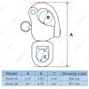 SHONAN 3.5" Quick Release Snap Shackle, 2 Pack Large Marine Quick Release Clips Swivel Eye Snap Shackles, Stainless Steel Sailing Shackles Rigging Clips for Sailboat Halyard view 2