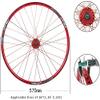 Wheelset 26in Double-Walled Wheels,Disc Brake Bike Wheelset Quick Release 32 Holes Bicycle Front and Rear Rims 7 8 9 10 Speed Cassette Road Wheel (Color : White, Size : 26") view 2