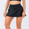 Pleated Tennis Skirt for Women with Pockets Shorts Breathable Athletic Skort Workout Golf Exercise & Running Skirts Black S view 3