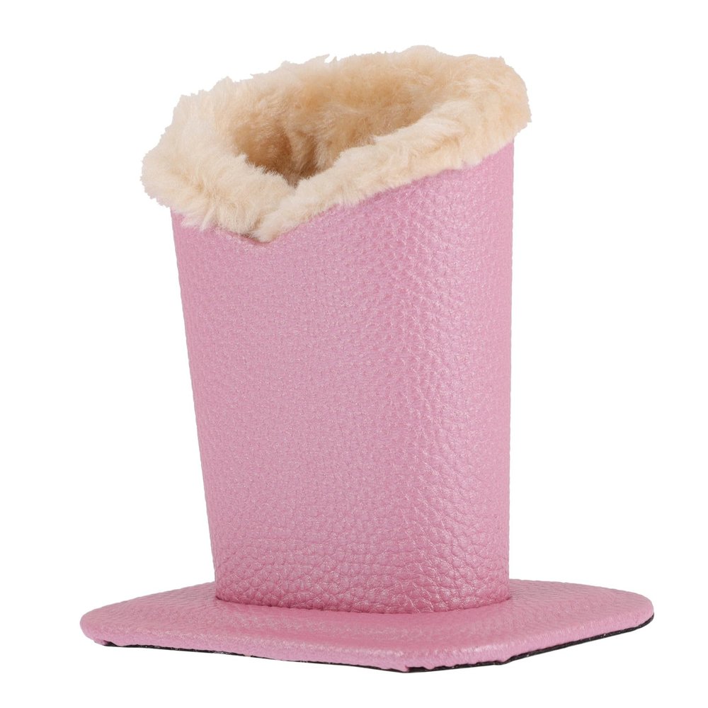 Leather Sunglass Holder Eyeglasses Holder Plush Lined PU Leather Glasses Stand Glasses Case Plush Fluffy Lined Eyeglasses Holder for Desks Nightstands Travel Eyeglasses Case